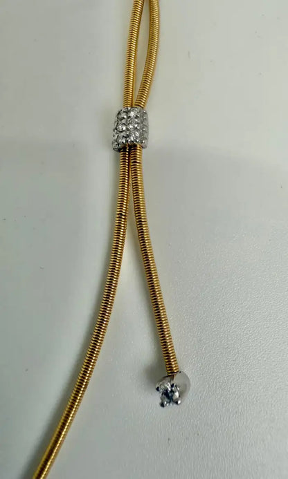 Marco Bicego 18K Yellow Gold and Diamond Santorini Necklace