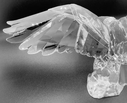 Rare Swarovski Crystal Eagle Figurine by Anton Hirzinger, Retired