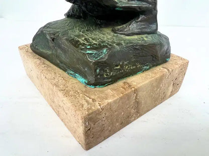 Bessie Potter Vonnoh " Butterflies" Dancing Girl Bronze Sculpture Signed