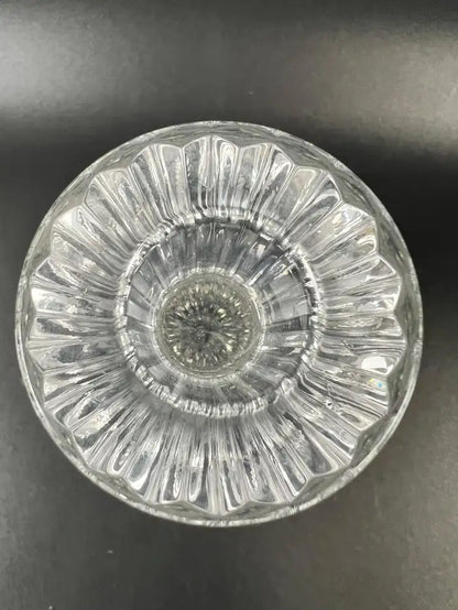 Baccarat Massena Art Deco Style Crystal Candlestick or Candleholder , a Pair