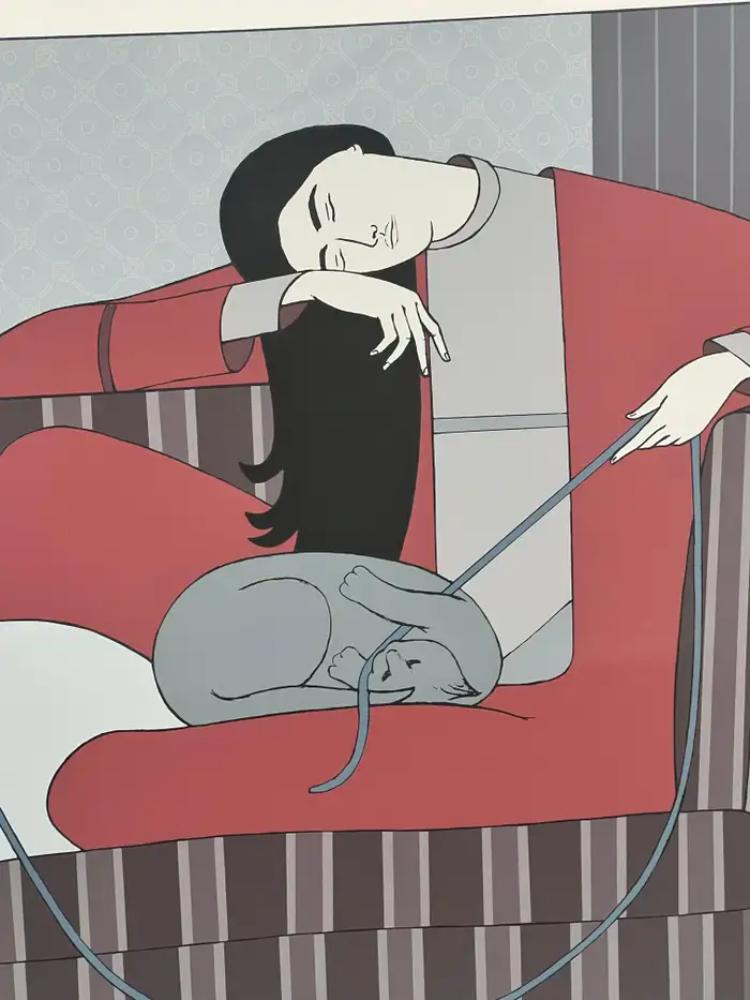 Will Barnet " Interlude" Silk Screen Print 1982 Hand Signed, Numbered & Framed 1982