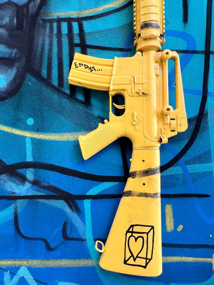 Jack Winthrop "Eye See" Neo-Expressionist Style Mixed Media Painting 2021