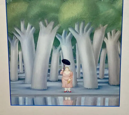 Pierre Restany after Fernando Botero " The Walk " Lithograph, Limited Edition 1983