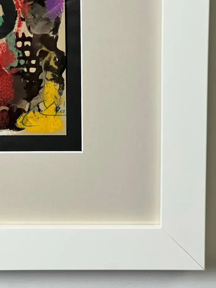 Joan Miro "Cartones " Original Color Lithograph Hand Signed and Framed, 1965 1965