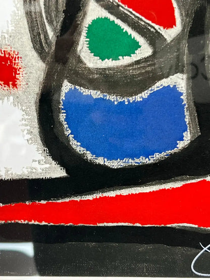 Joan Miro Oiseau Solaire, Oiseau Lunaire 1967 Color Lithograph Hand Signed, COA 1967