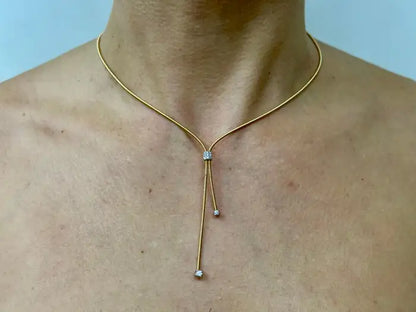 Marco Bicego 18K Yellow Gold and Diamond Santorini Necklace