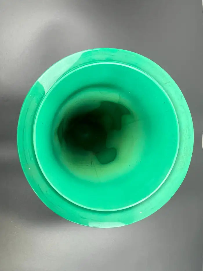 Curt Schlevogt Art Deco Malachite Glass Vase, 1930's