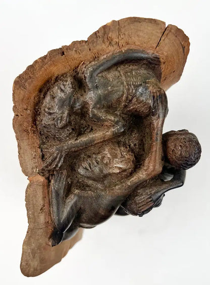 African Makonde Ebony Tree of Life Sculpture Tribal Art, 1970's