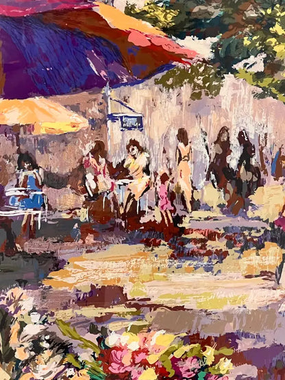 Mark King Parasol Serigraph Limited Edition Print, Numbered, Signed & Framed 1986