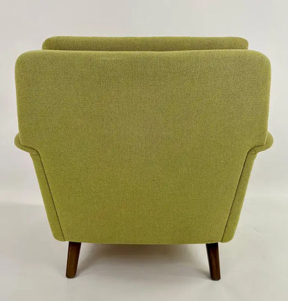 Folke Ohlsson for Fritz Hansen MCM Lounge Chair in Green Upholstery, a Pair