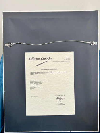 Joan Miro Oiseau Solaire, Oiseau Lunaire 1967 Color Lithograph Hand Signed, COA 1967