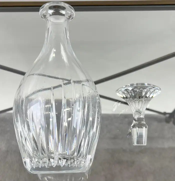Rare Baccarat Crystal France Massena Liquor & Whiskey Decanter with Stopper