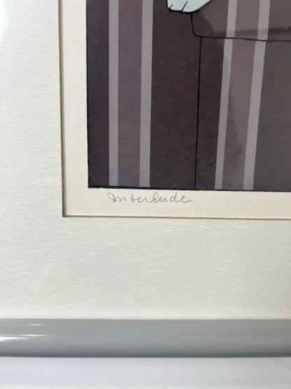 Will Barnet " Interlude" Silk Screen Print 1982 Hand Signed, Numbered & Framed 1982