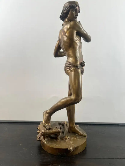 Jean-Baptiste Germain "Le Torrent" Bronze Sculpture for Tiffany &Co, Signed 1890