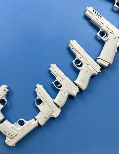 Charles Gitnick Heart of Guns Blue Conceptual Mixed Media 2024