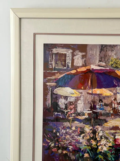 Mark King Parasol Serigraph Limited Edition Print, Numbered, Signed & Framed 1986