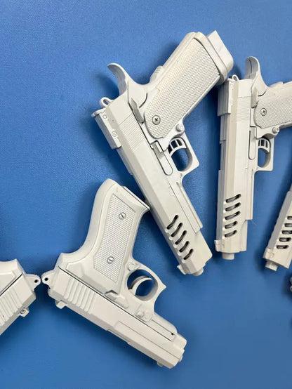 Charles Gitnick Heart of Guns Blue Conceptual Mixed Media 2024