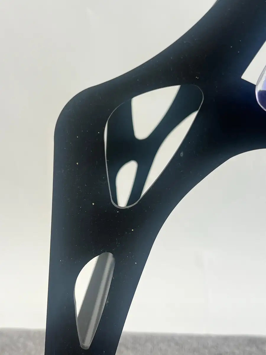 Sabra Richards Art Glass & Steel Sculptural Console Table, Signed & Dated 2008