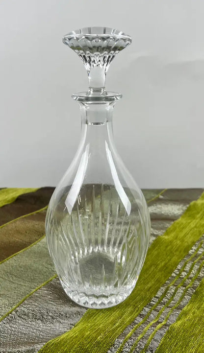 Rare Baccarat Crystal France Massena Liquor & Whiskey Decanter with Stopper