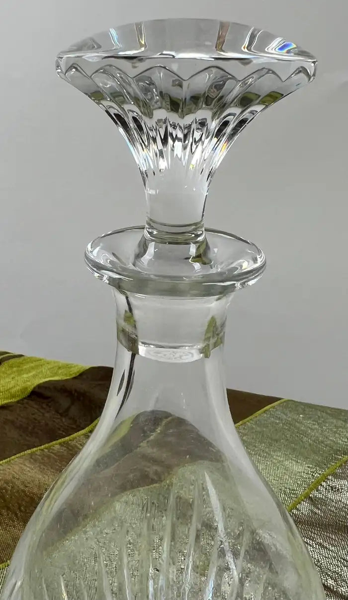Rare Baccarat Crystal France Massena Liquor & Whiskey Decanter with Stopper
