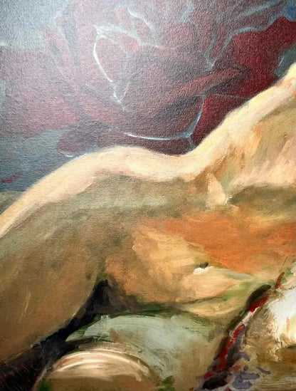 Rare Stanley Mouse Reclining Nude Giclee Print on Canvas , Hand Signed & Dated 2012