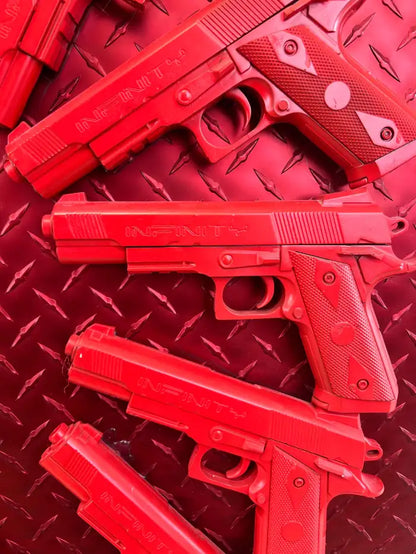 Charles Gitnick Heart of Guns Red Conceptual Mix Media 2024