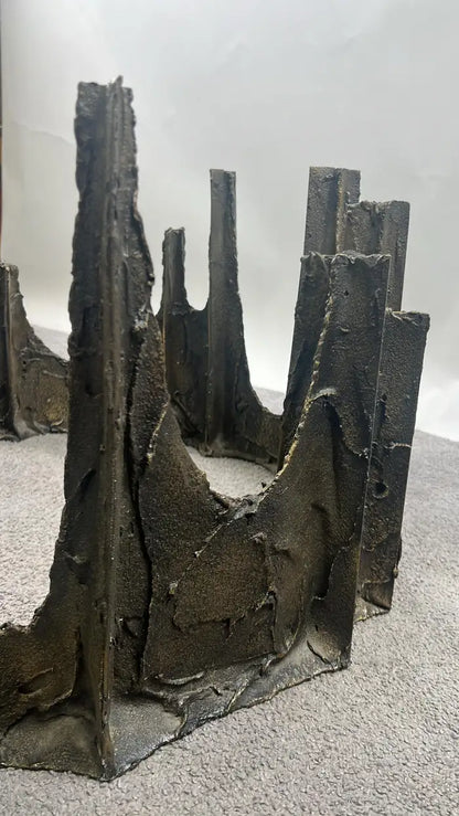 Paul Evans Brutalist Bronze Stalagmite Coffee / Cocktail Table, Signed & Dated