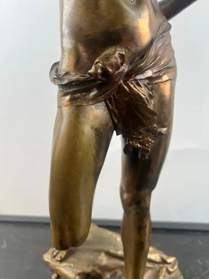Jean-Baptiste Germain "Le Torrent" Bronze Sculpture for Tiffany &Co, Signed 1890