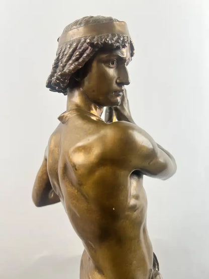 Jean-Baptiste Germain "Le Torrent" Bronze Sculpture for Tiffany &Co, Signed 1890