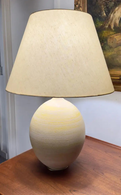 Lee Rosen Design Technics Mid Century Modern Ceramic Table Lamp, Signed