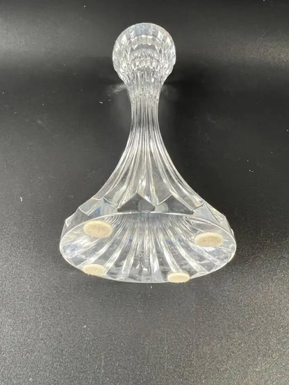 Baccarat Massena Art Deco Style Crystal Candlestick or Candleholder , a Pair