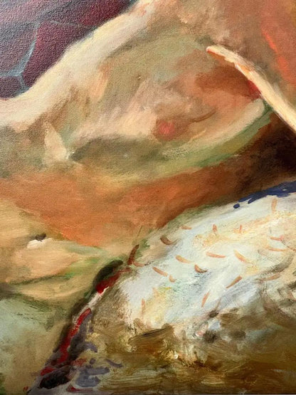 Rare Stanley Mouse Reclining Nude Giclee Print on Canvas , Hand Signed & Dated 2012