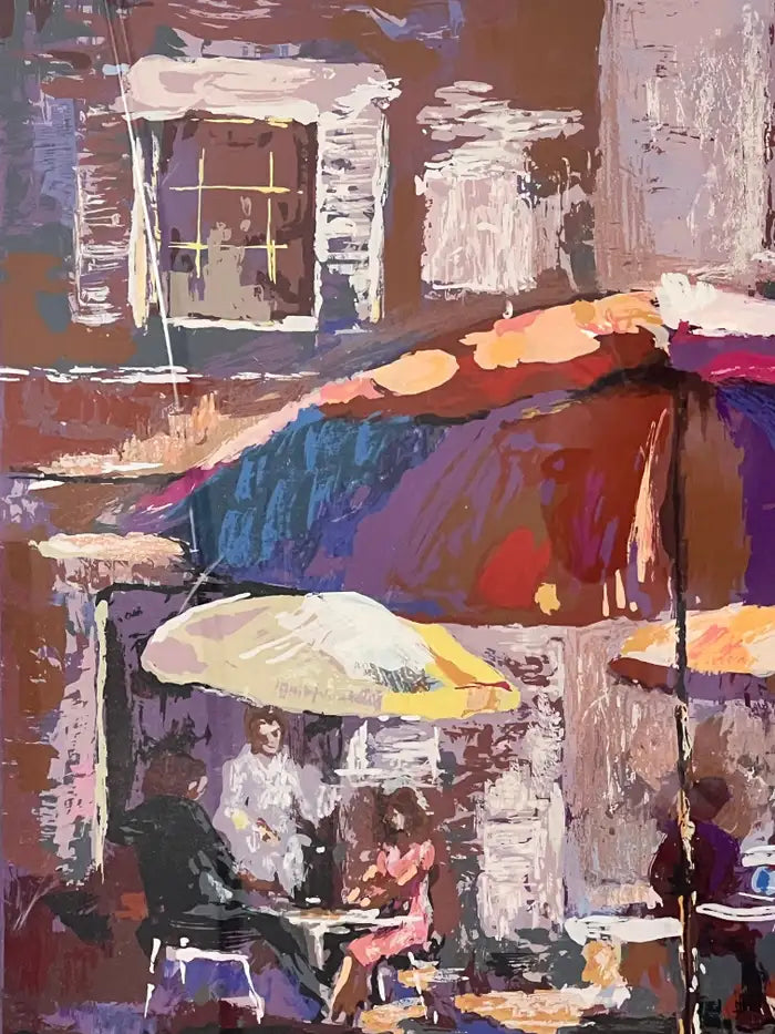 Mark King Parasol Serigraph Limited Edition Print, Numbered, Signed & Framed 1986