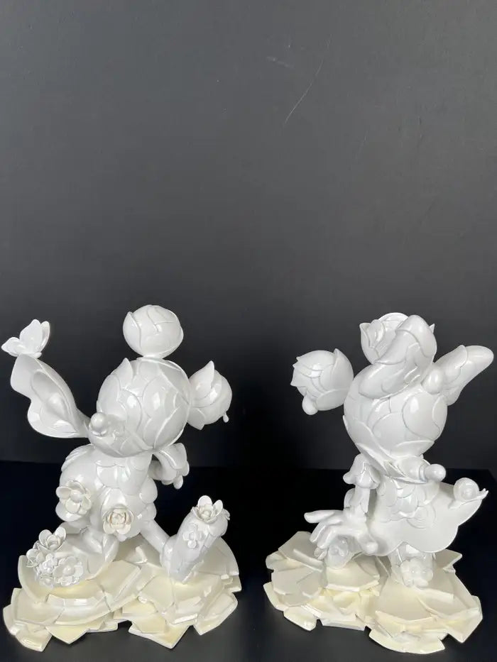 James Jean Mickey & Minnie Mouse 90th Anniversary Porcelain Statues Signed 2018
