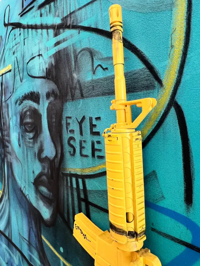 Jack Winthrop "Eye See" Neo-Expressionist Style Mixed Media Painting 2021