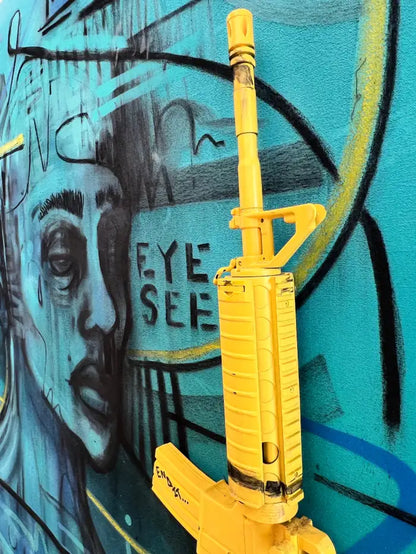 Jack Winthrop "Eye See" Neo-Expressionist Style Mixed Media Painting 2021