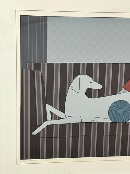 Will Barnet " Interlude" Silk Screen Print 1982 Hand Signed, Numbered & Framed 1982