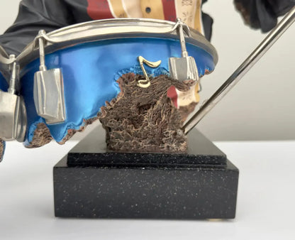 Willitts Designs International The Drummer Cast Resin Sculpture, Signed