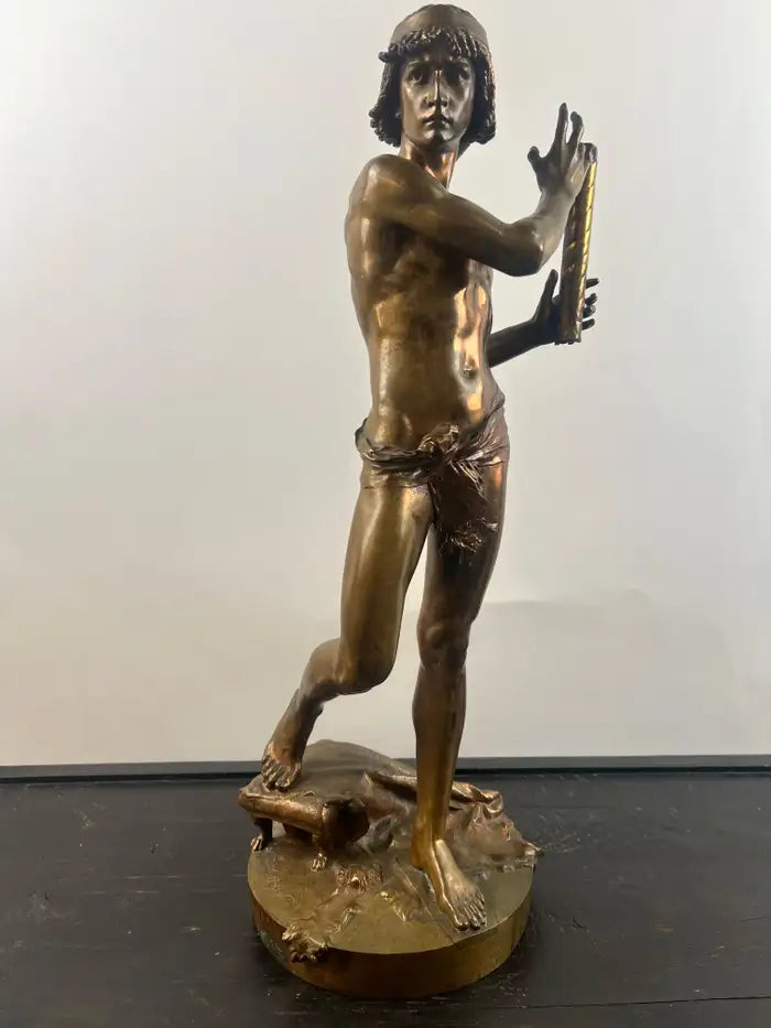 Jean-Baptiste Germain "Le Torrent" Bronze Sculpture for Tiffany &Co, Signed 1890