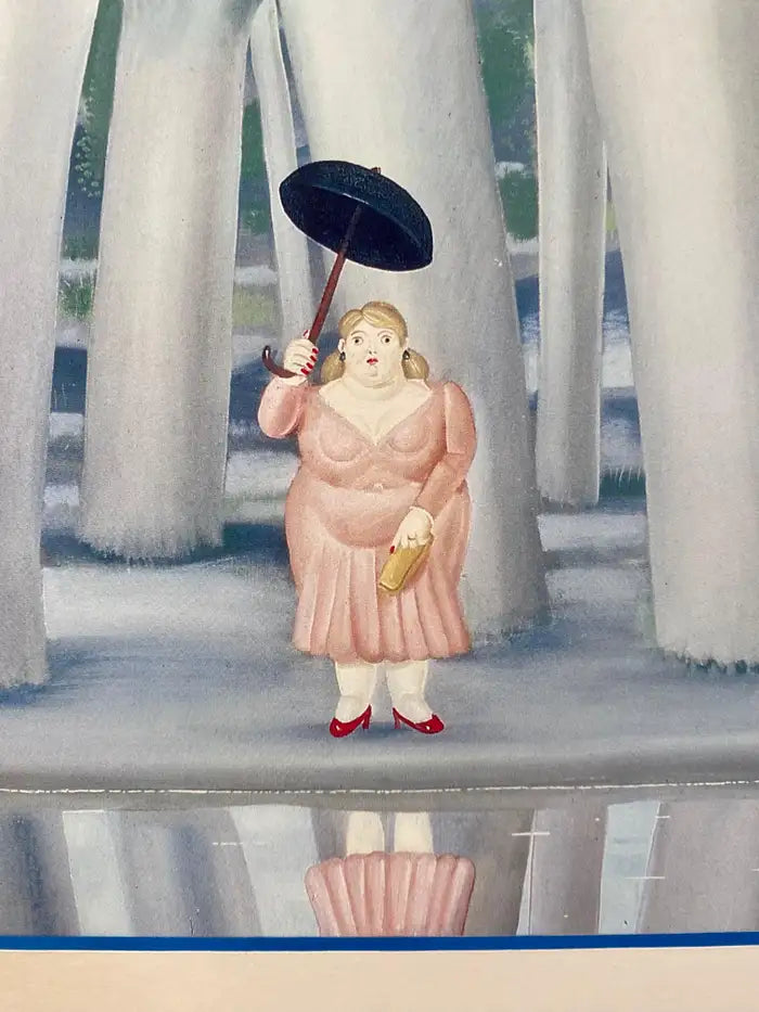 Pierre Restany after Fernando Botero " The Walk " Lithograph, Limited Edition 1983