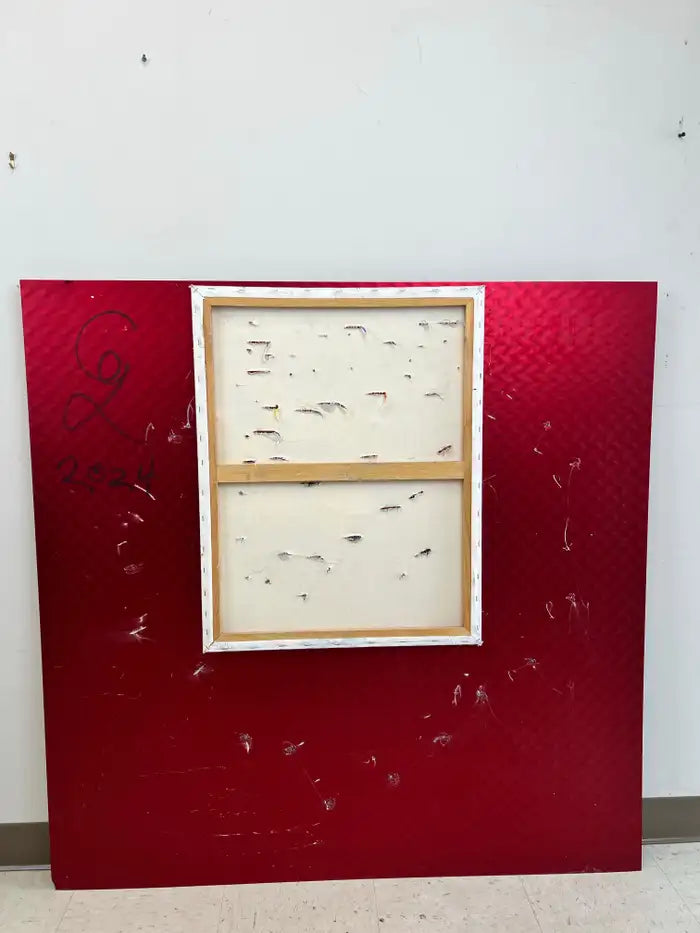 Charles Gitnick Heart of Guns Red Conceptual Mix Media 2024