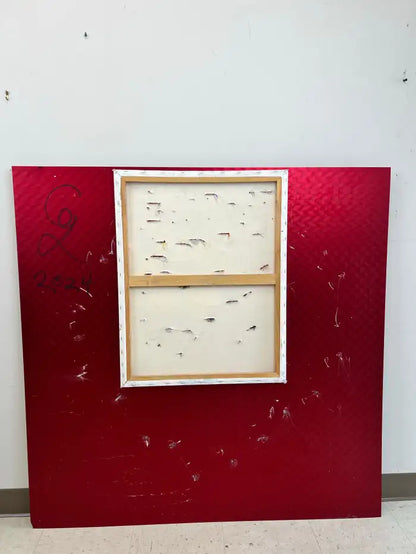 Charles Gitnick Heart of Guns Red Conceptual Mix Media 2024