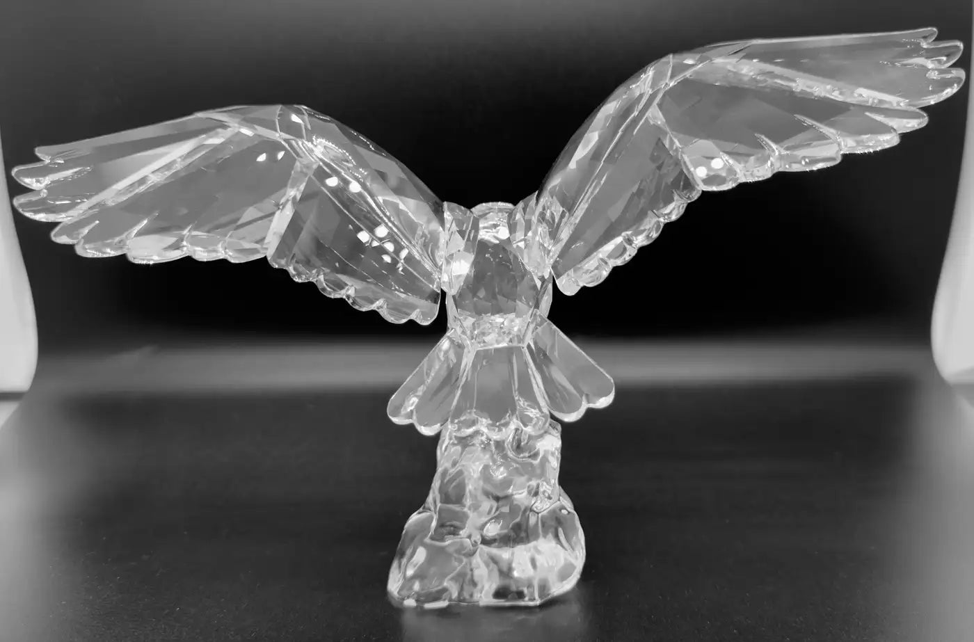 Rare Swarovski Crystal Eagle Figurine by Anton Hirzinger, Retired