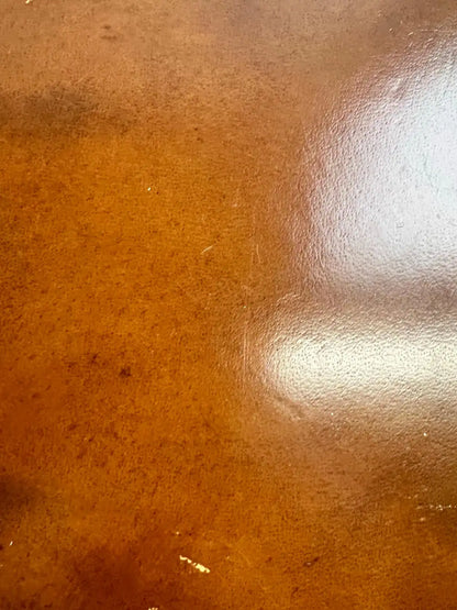 Polo Ralph Lauren Dalton Cocktail Coffee Table, Leather Tooled & Side Drawers