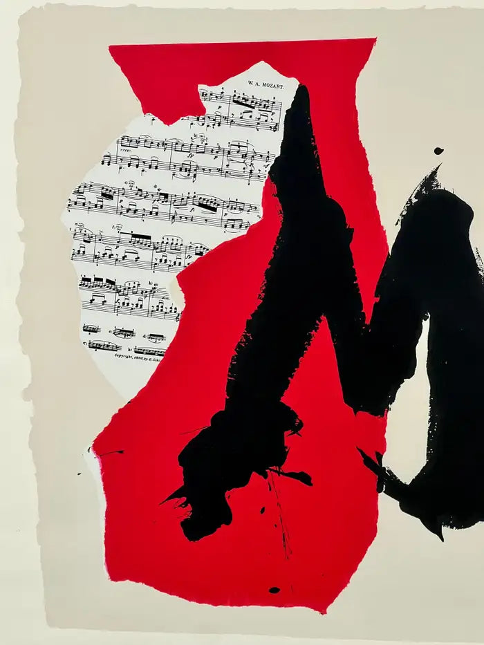 Robert Motherwell Lincoln Center Mostly Mozart 25th Anniversary Screen Print 1991