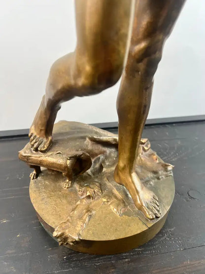 Jean-Baptiste Germain "Le Torrent" Bronze Sculpture for Tiffany &Co, Signed 1890