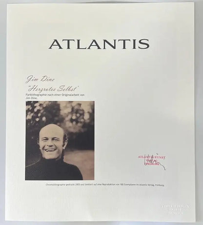 Jim Dine The Heart and The Eye Limited Edition Lithograph, Signed & Numbered 2003