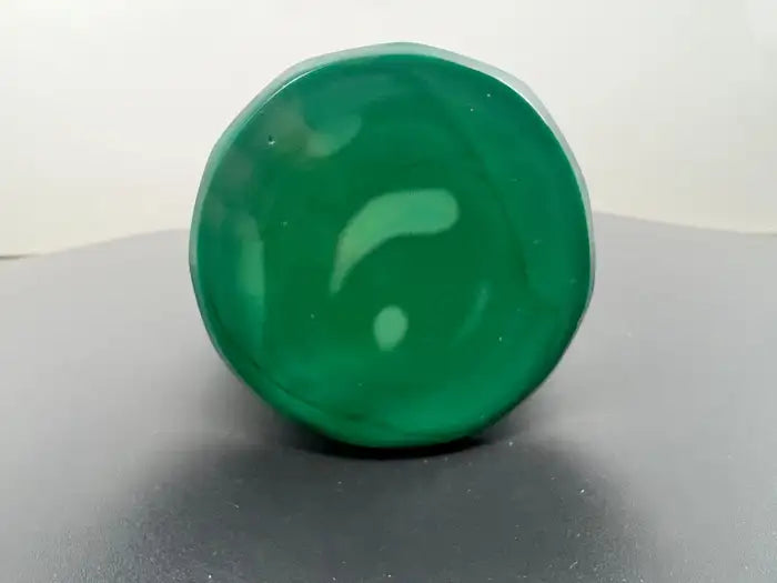 Curt Schlevogt Art Deco Malachite Glass Vase, 1930's