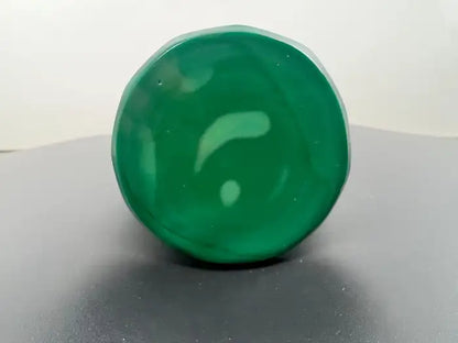 Curt Schlevogt Art Deco Malachite Glass Vase, 1930's