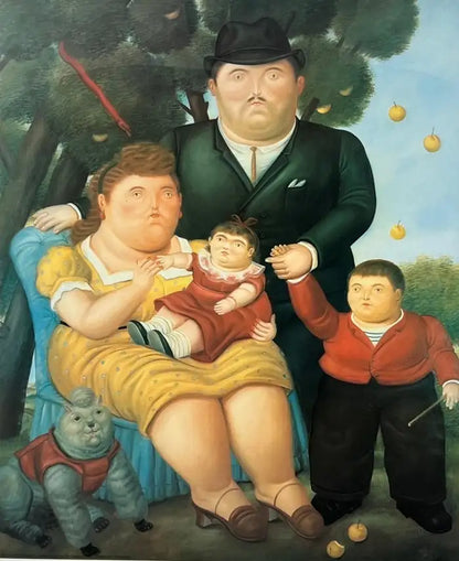 Fernando Botero Una Famiglia 1991 Original Poster 1989
